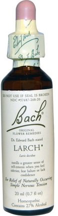 Original Flower Remedies, Larch, 0.7 fl oz (20 ml) by Bach, 健康，感冒和流感病毒，落葉松（落葉松樹提取物） HK 香港