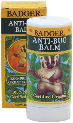 Anti-Bug Balm, 1.5 oz (42 g) by Badger Company, 兒童健康，兒童和嬰兒驅蚊劑，蟲子和驅蟲劑 HK 香港
