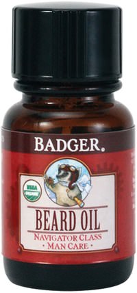 Beard Oil, Navigator Class, Man Care, 1 fl oz (29.6 ml) by Badger Company, 洗澡，美容，男士個人護理 HK 香港
