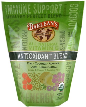Organic Antioxidant Blend, 12 oz (340 g) by Barleans, 補品，水果提取物，超級水果，抗氧化劑，抗氧化劑 HK 香港