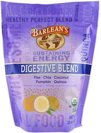 Organic Digestive Blend, 12 oz (340 g) by Barleans, 補品，水果提取物，超級水果，抗氧化劑，抗氧化劑 HK 香港