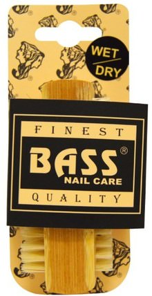 100% Natural Bristle Nail Cleansing Brush, Extra Firm, 1 Brush by Bass Brushes, 洗澡，美容，化妝，指甲護理 HK 香港