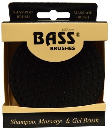 Shampoo, Massage & Gel Brush, Soft Nylon Bristle, 1 Brush by Bass Brushes, 洗澡，美容，毛刷 HK 香港