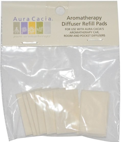 沐浴，美容，香薰精油，空氣擴散器 - Aura Cacia, Aromatherapy Diffuser Refill Pads, 10 Refill Pads
