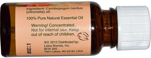 沐浴，美容，香薰精油，香茅油 - Natures Alchemy, Citronella, Essential Oil.5 oz (15 ml)