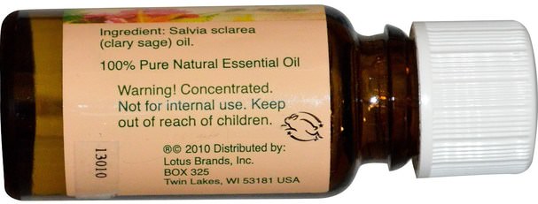 沐浴，美容，香薰精油，鼠尾草精油 - Natures Alchemy, Clary Sage, Essential Oil.5 oz (15 ml)