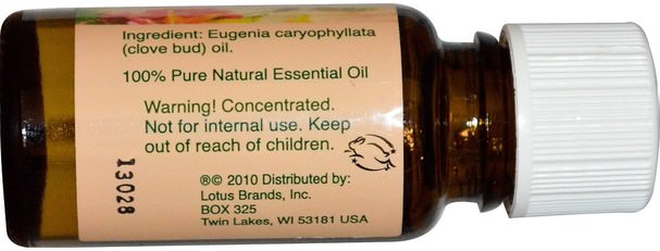 沐浴，美容，香薰精油，丁香油 - Natures Alchemy, Clove Bud, Essential Oil, 0.5 oz (15 ml)