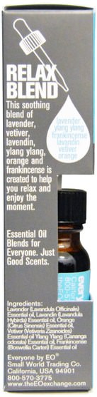 沐浴，美容，香薰精油 - Everyone, Aromatherapy Blends, Essential Oils, Relax.45 fl oz (13.3 ml)
