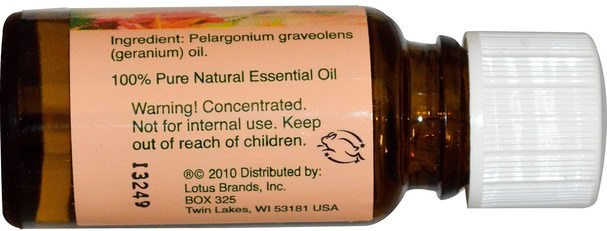 沐浴，美容，香薰精油，天竺葵精油 - Natures Alchemy, Geranium, Essential Oil, 0.5 oz (15 ml)