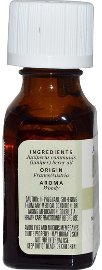 沐浴，美容，香薰精油，杜松油 - Aura Cacia, 100% Pure Essential Oil, Juniper Berry.5 fl oz (15 ml)