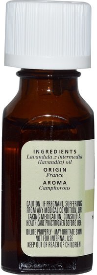 沐浴，美容，香薰精油，薰衣草精油 - Aura Cacia, 100% Pure Essential Oil, Lavandin.5 fl oz (15 ml)