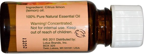沐浴，美容，香薰精油，檸檬油 - Natures Alchemy, Essential Oil, Lemon, 0.5 oz (15 ml)