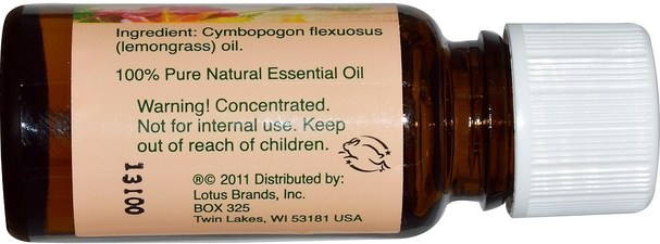 沐浴，美容，香薰精油，檸檬草油 - Natures Alchemy, Lemongrass, Essential Oil, 0.5 oz (15 ml)