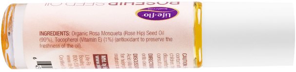 沐浴，美容，香薰精油，玫瑰果籽油 - Life Flo Health, Rosehip Seed, Oil Roll-On, 7 ml (0.24 oz )