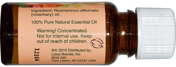 沐浴，美容，香薰精油，迷迭香精油 - Natures Alchemy, Essential Oil, Rosemary, 0.5 oz (15 ml)