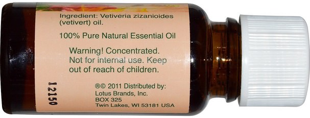 沐浴，美容，香薰精油，香根草油 - Natures Alchemy, Vetivert, Essential Oil.5 oz (15 ml)
