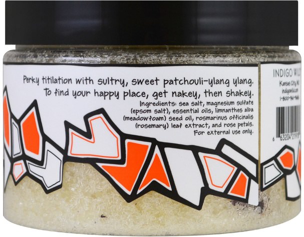洗澡，美容，浴鹽 - Indigo Wild, Zum Tub, Epsom & Sea Salts, Patchouli-Ylang Ylang, 12 oz (340 g)
