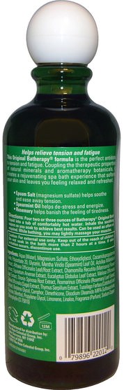 洗澡，美容，浴鹽 - Queen Helene, Batherapy, Natural Mineral Bath Liquid, Original, 16 fl oz (473 ml)