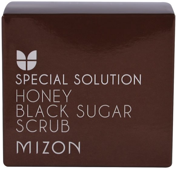 洗澡，美容，身體護理，身體磨砂 - Mizon, Honey Black Sugar Scrub, 3.17 oz (90 g)