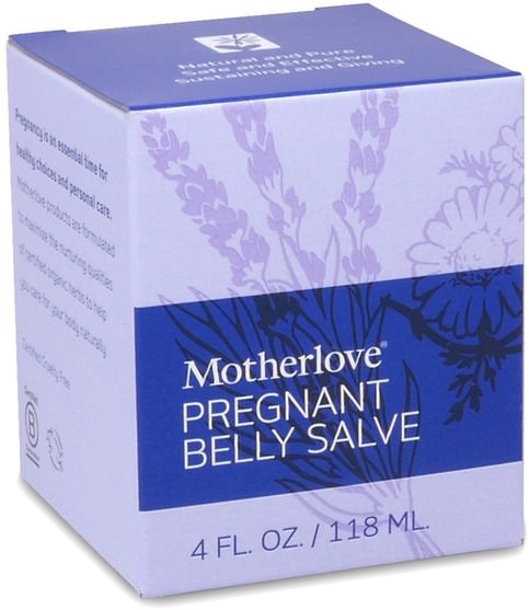 洗澡，美容，身體護理，健康，皮膚 - Motherlove, Pregnant Belly Salve, 4 oz (118 ml)