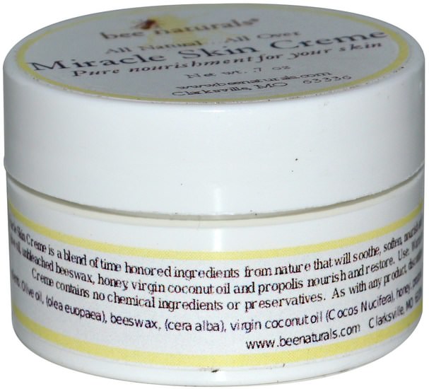 洗澡，美容，潤膚露 - Bee Naturals, Miracle Skin Cream.7 oz