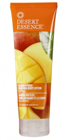 洗澡，美容，潤膚露 - Desert Essence, Hand and Body Lotion, Island Mango, 8 fl oz (237 ml)