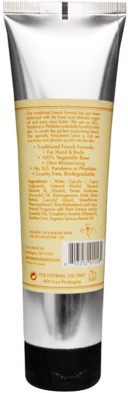 洗澡，美容，潤膚露，護手霜 - A La Maison de Provence, Hand & Body Lotion, Coconut Cream, 5 fl oz (150 ml)