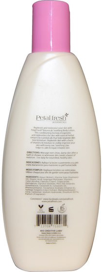 洗澡，美容，潤膚露 - Petal Fresh, Soothing Body Lotion, Lilac, 10 fl oz (300 ml)