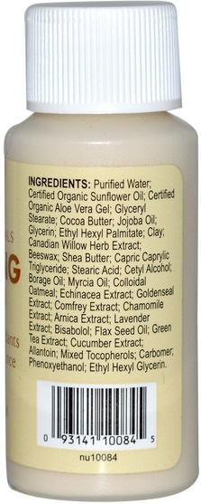 洗澡，美容，潤膚露 - Zion Health, Adama Minerals, Calming Cream, 1 fl oz (30 ml)