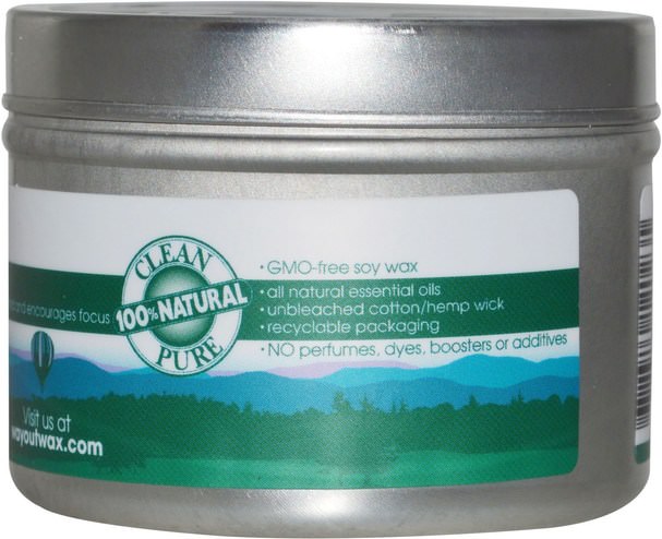 洗澡，美容，蠟燭 - Way Out Wax, All Natural Aromatherapy Candle, Clear Head, 3 oz (85 g)