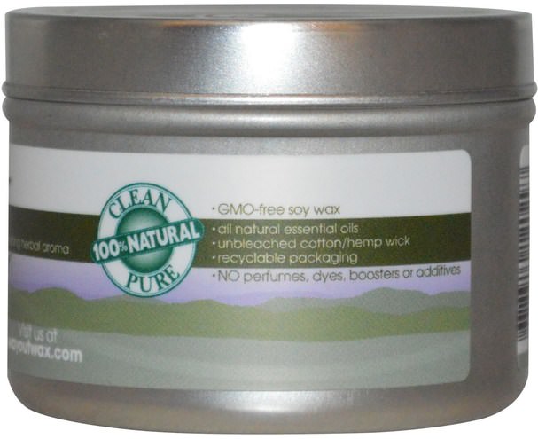 洗澡，美容，蠟燭 - Way Out Wax, All Natural Aromatherapy Candle, Sage, 3 oz (85 g)