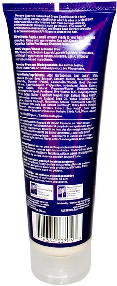 洗澡，美容，護髮素，頭髮，頭皮，洗髮水，護髮素 - Desert Essence, Conditioner, Italian Red Grape, 8 fl oz (237 ml)
