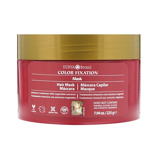 洗澡，美容，護髮素，頭髮，頭皮，洗髮水，護髮素 - Surya Henna, Color Fixation - Restorative Hair Mask, 7.6 fl oz (225 g)