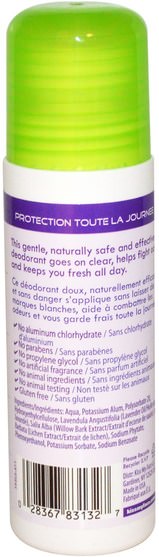 洗澡，美容，除臭劑，身體護理 - Kiss My Face, Natural Liquid Rock Deodorant, Lavender, 3 fl oz (88 ml)