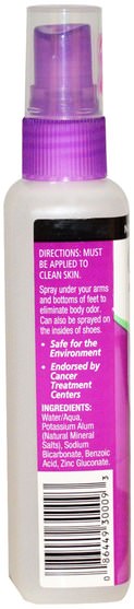 洗澡，美容，除臭噴霧，腳部護理 - Crystal Body Deodorant, Crystal Body Deodorant Spray, 4 fl oz (118 ml)