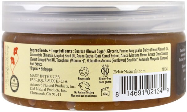 洗澡，美女 - Eclair Naturals, Brown Sugar Body Polish, 9 oz (255 g)