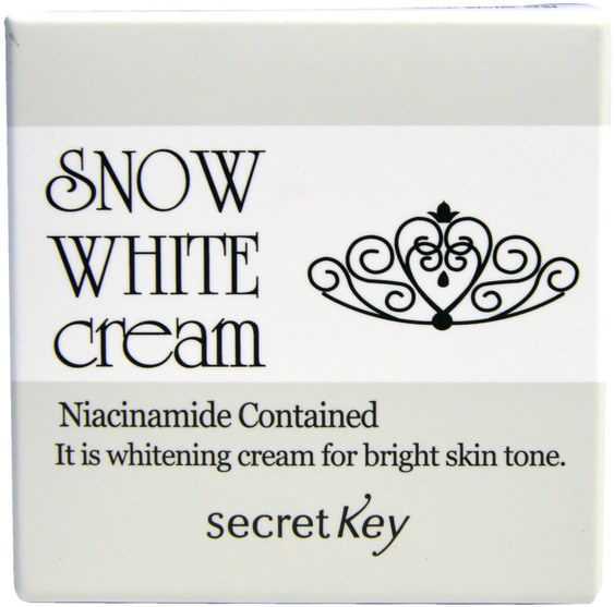 洗澡，美容，面部護理，面霜，乳液 - Secret Key, Snow White Cream, Whitening Cream, 50 g