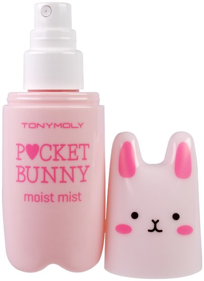洗澡，美容，面部調色劑 - Tony Moly, Pocket Bunny, Moist Mist, 60 ml