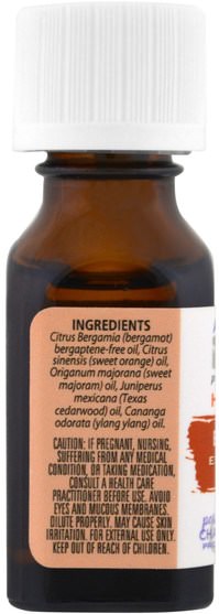 洗澡，美容，頭髮，頭皮，香薰精油 - Aura Cacia, Hair Care, Essential Oil Blend, Enrich.5 fl oz (15 ml)