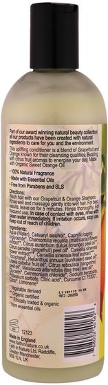 洗澡，美容，頭髮，頭皮，護髮素 - Faith in Nature, Conditioner, For Normal to Oily Hair, Grapefruit & Orange, 13.5 fl. oz (400 ml)