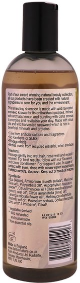 洗澡，美容，頭髮，頭皮 - Faith in Nature, Shampoo, For All Hair Types, Seaweed & Citrus, 13.5 fl. oz (400 ml)