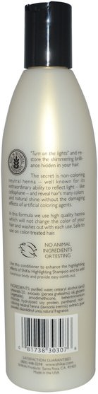 洗澡，美容，頭髮，頭皮，頭髮的顏色，頭髮護理 - Shikai, Henna Gold, Highlighting Conditioner, 12 fl oz (355 ml)