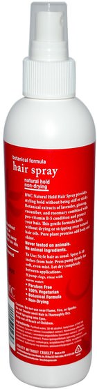 洗澡，美容，頭髮，頭皮，自然髮膠 - Beauty Without Cruelty, Hair Spray, Natural Hold, 8.5 fl oz (250 ml)