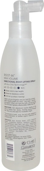 洗澡，美容，頭髮，頭皮，自然髮膠 - Giovanni, Root 66, Max Volume, Directional Root Lifting Spray, 8.5 fl oz (250 ml)