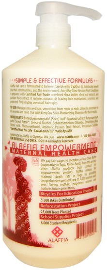 洗澡，美容，頭髮，頭皮，洗髮水，護髮素，護髮素 - Everyday Shea, Moisturizing Conditioner, Passion Fruit, 32 fl oz (950 ml)