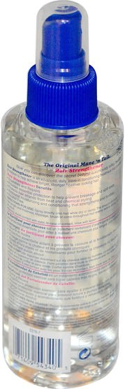 洗澡，美容，頭髮，頭皮，洗髮水，護髮素，護髮素 - Mane n Tail, Hair Strengthener, Daily Leave-In Conditioning Treatment, 6 fl oz (178 ml)