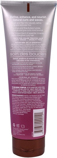 洗澡，美容，頭髮，頭皮，洗髮水，護髮素，護髮素 - Mineral Fusion, Curl Care Conditioner, 8.5 fl oz (250 g)
