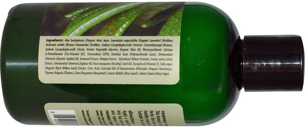 洗澡，美容，頭髮，頭皮，洗髮水，護髮素 - Isvara Organics, Shampoo, Rosemary Thyme Olive Oil, 9.5 fl oz (280 ml)