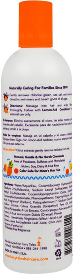 洗澡，美容，頭髮，頭皮，洗髮水 - Fairy Tales, Clarifying Shampoo, Lifeguard, Sun & Swim, 12 fl oz (354 ml)