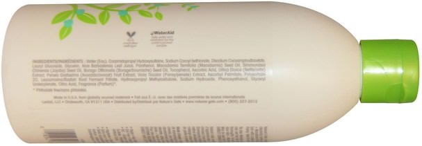 洗澡，美容，頭髮，頭皮，洗髮水 - Natures Gate, Shampoo, Moisturizing, Vegan, Aloe Vera + Macadamia Oil, 18 fl oz (532 ml)